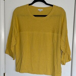 J. Jill Mustard Yellow Sweater